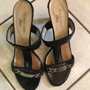 Anne Klein I flex black sexy dress shoes or casual size 8